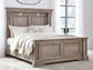 Blairhurst King Panel Bed with Mirrored Dresser, Chest and Nightstand