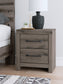 Graystorm Queen Panel Bed with Mirrored Dresser, Chest and Nightstand