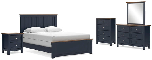 Landocken Queen Panel Bed, Dresser, Mirror, Chest and Nightstand