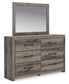 Urbanoore Full Panel Bed, Dresser, Mirror, Chest and Nightstand